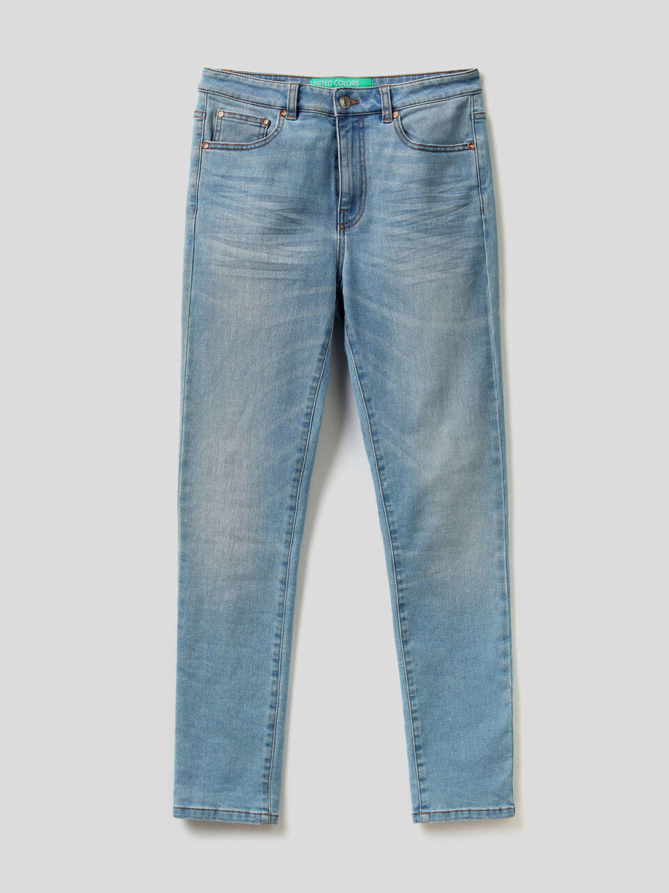 Skinny-Jeans aus Denim in stretchiger Baumwolle image number 1
