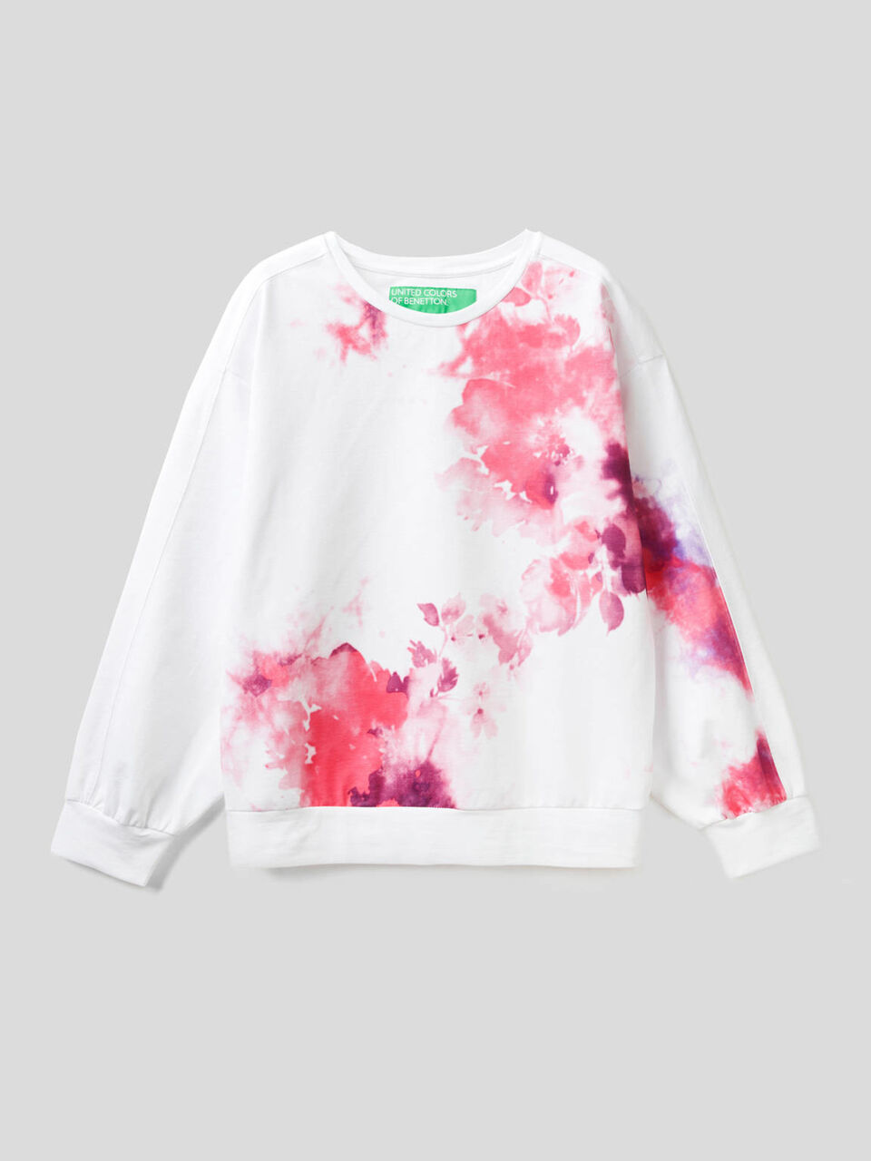 Felpa effetto tie-dye image number 1