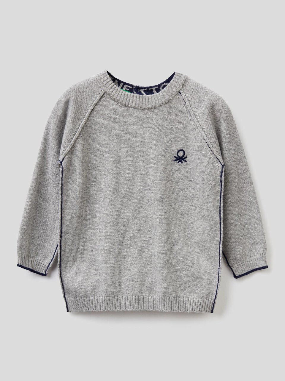 Pull col rond avec manches raglan image number 1