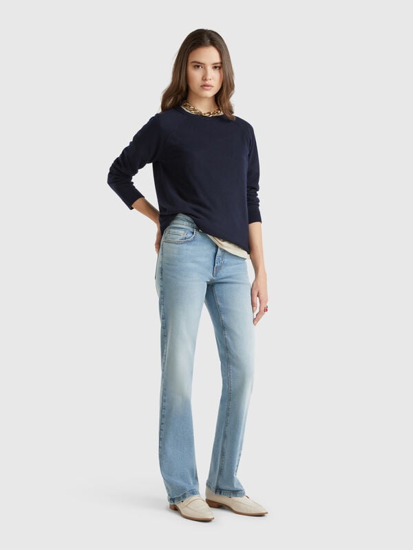 Bootcut-Jeans aus Baumwollmischung Damen