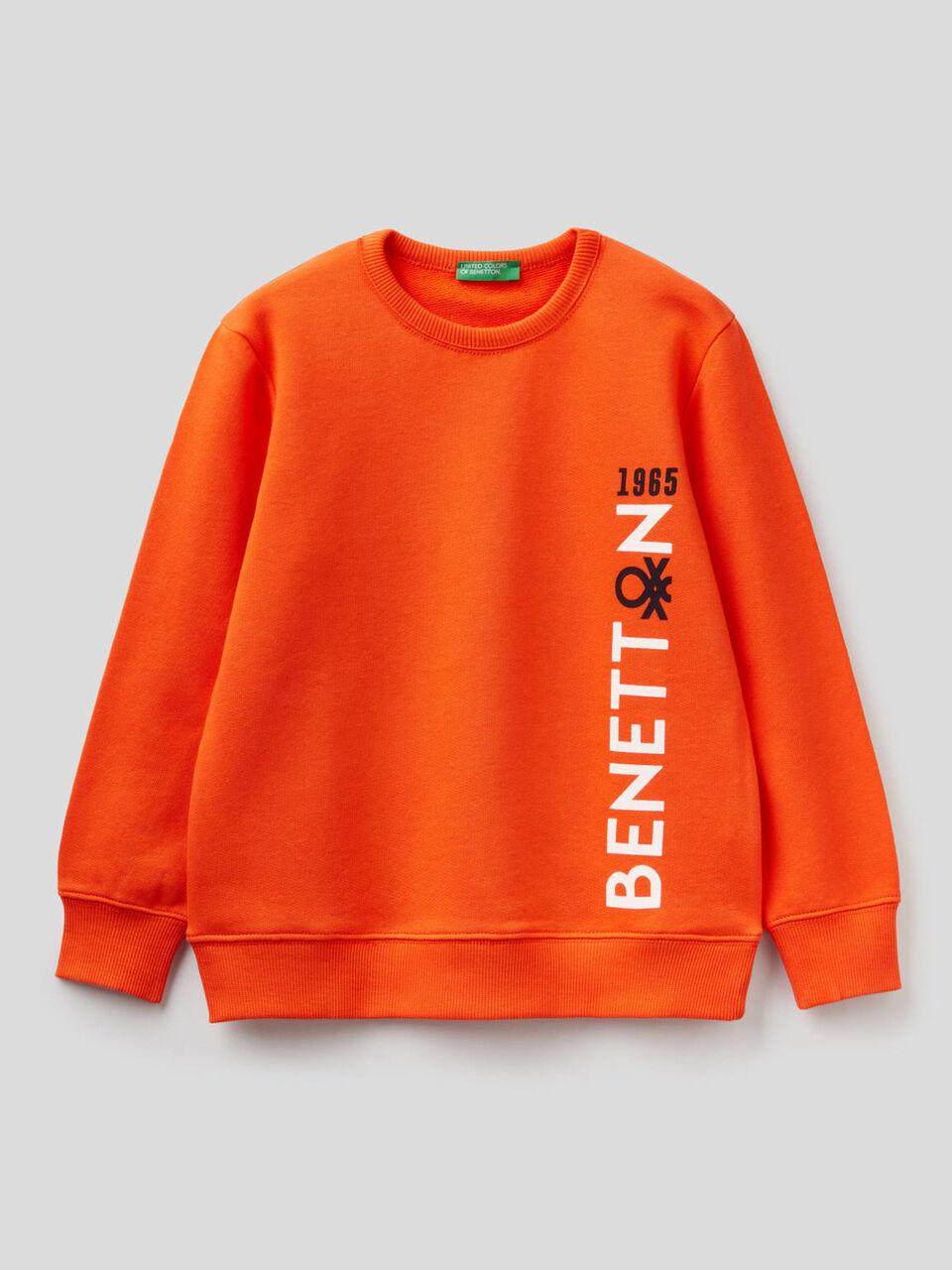 Pure cotton sweatshirt with logo image number 1