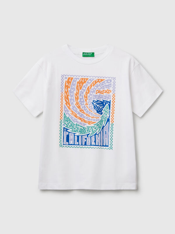 T-shirt en coton avec imprimé Garçon