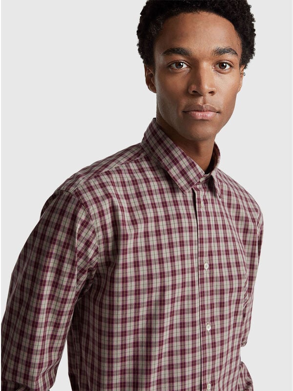 100% cotton check shirt Men