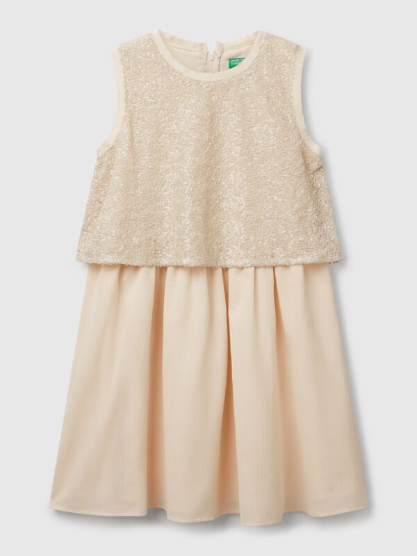 Kleid mit Pailletten Mädchen