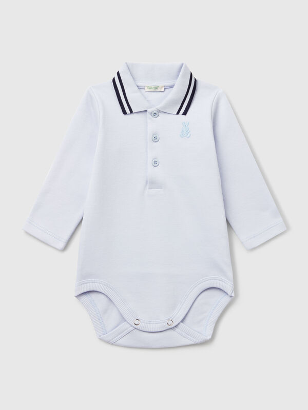 Polo-Body aus Baumwolle Newborn