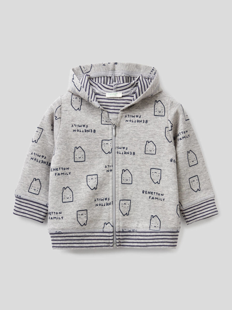 Hoodie in stretch organic cotton image number 1