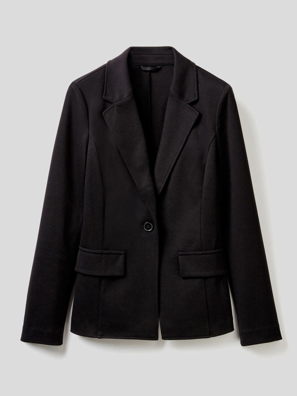 Blazer in misto cotone stretch image number 1