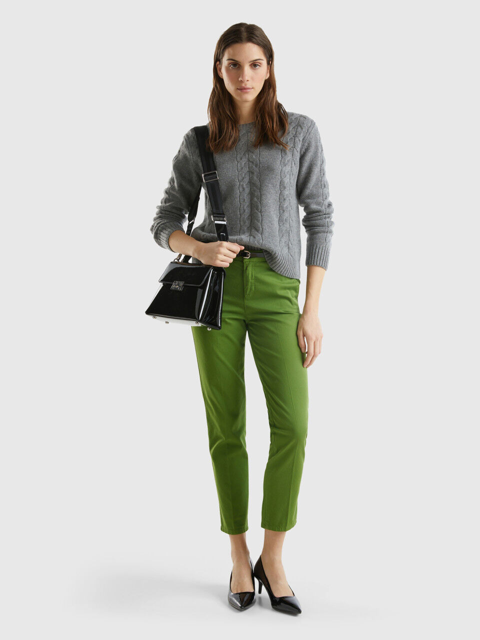 Benetton discount pantaloni larghi