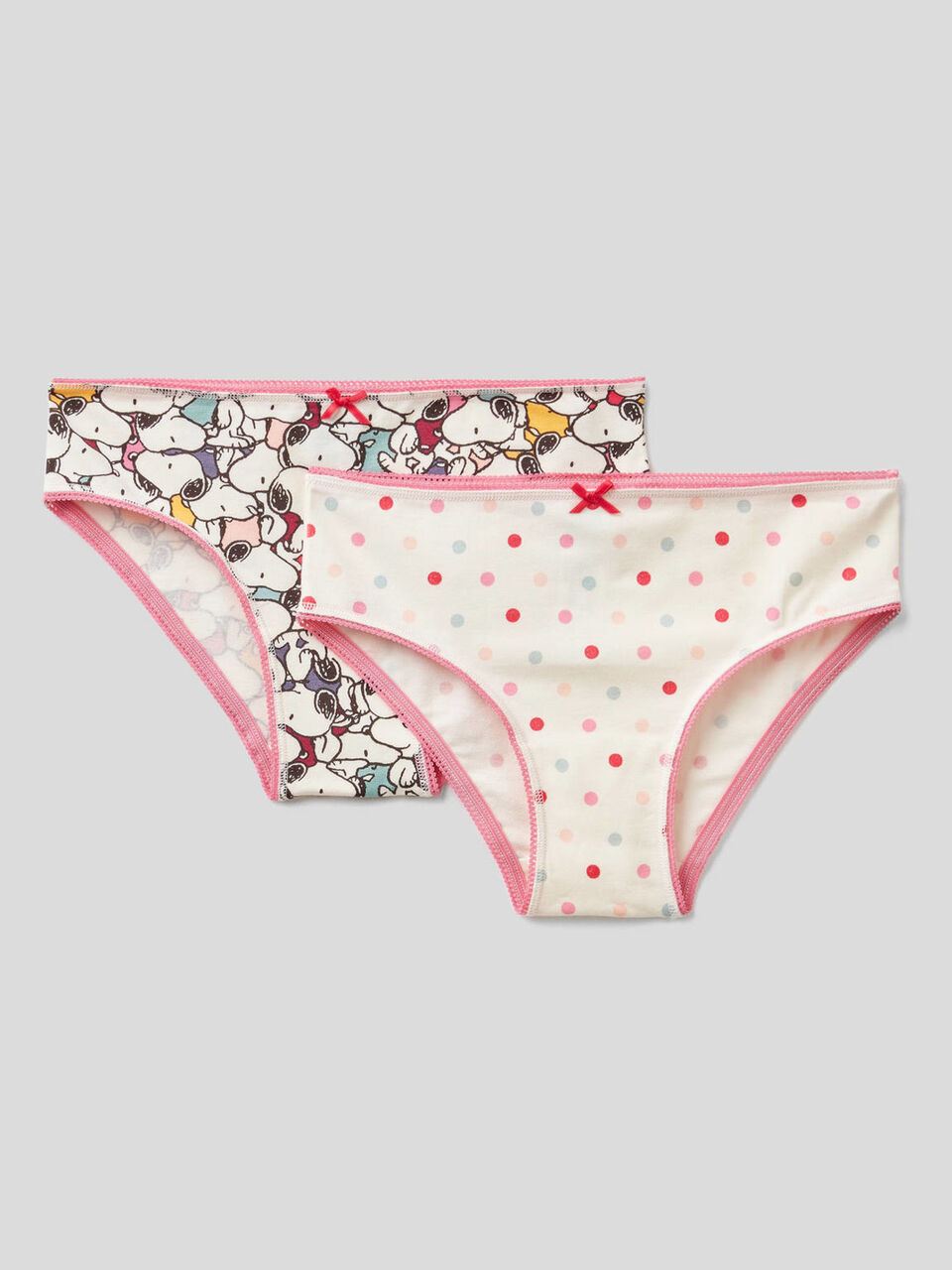 Due slip stampati in cotone stretch image number 1