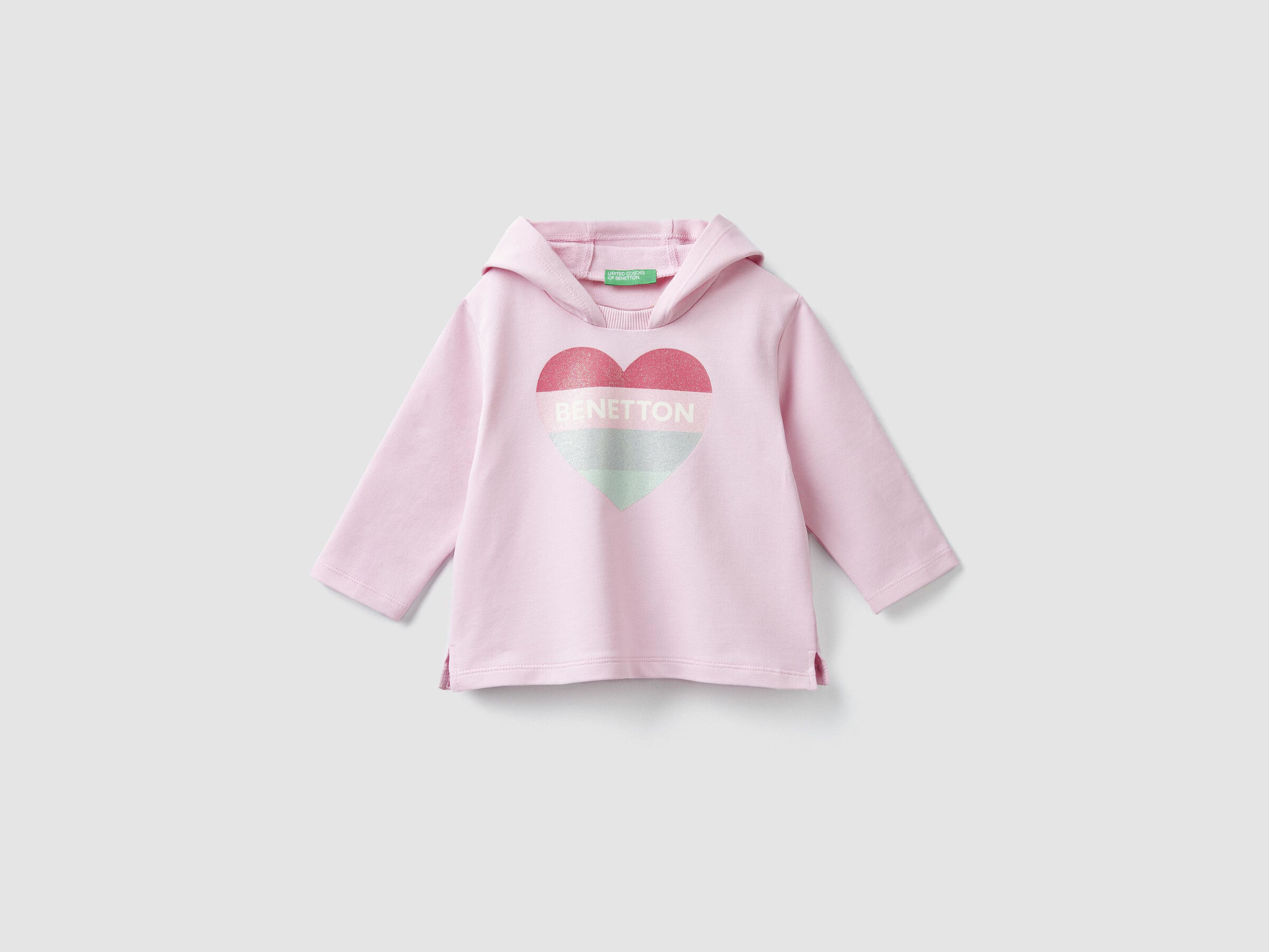 Sweatshirt mit Kapuze und glitzerndem Logo image number null