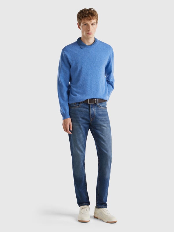 Slim-Fit-Jeans mit fünf Taschen Herren