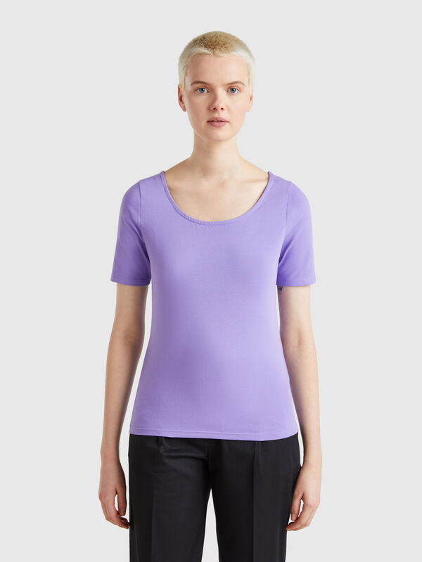 T-shirt coupe slim réversible Femme
