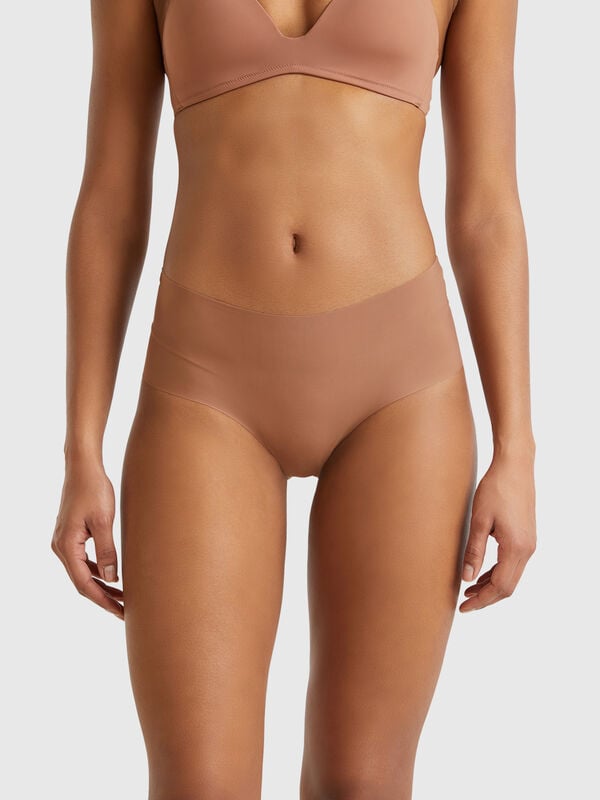 Culotte elasticizzate con pizzo Donna