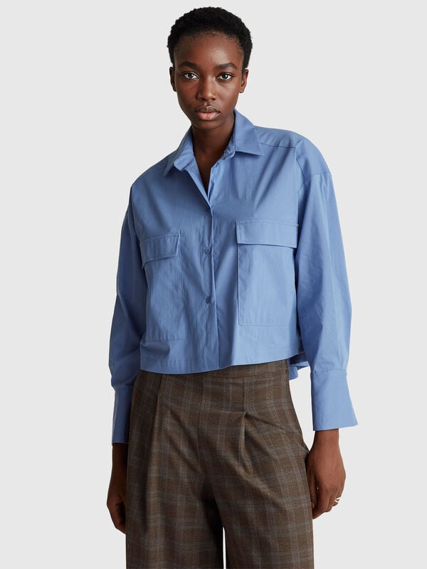 Chemise avec poches Femme