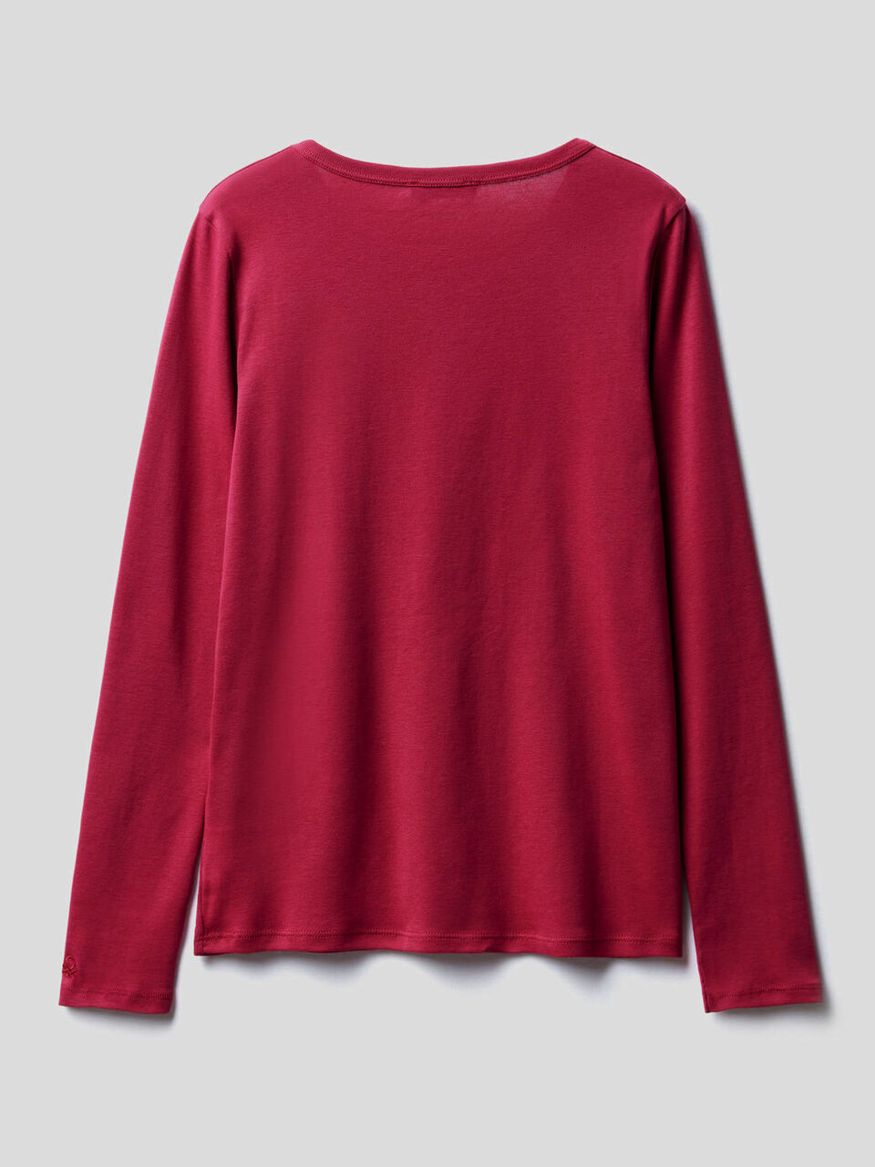 T-shirt a manica lunga in puro cotone image number 2