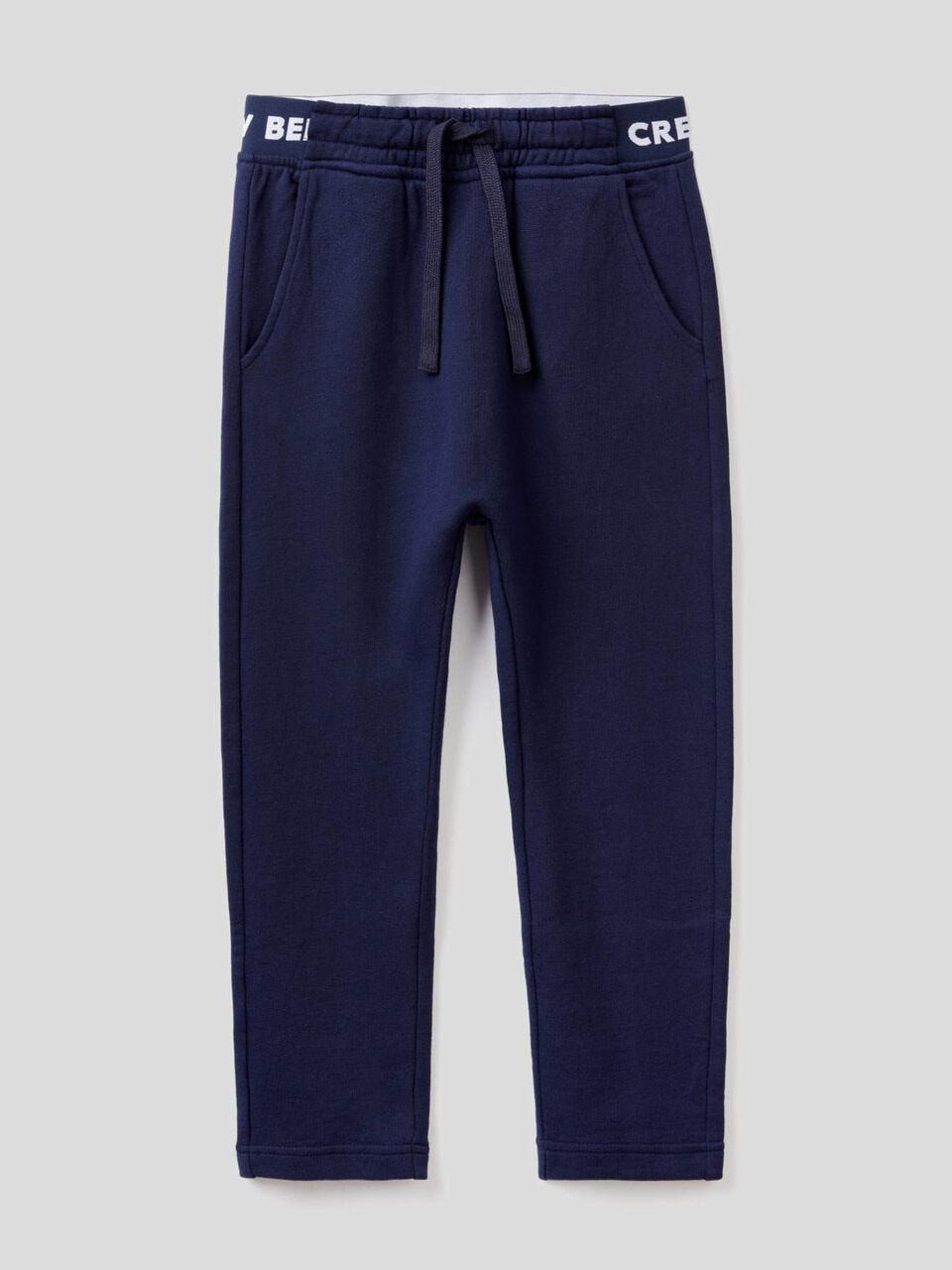 Pantaloni in felpa con elastico logato image number 1