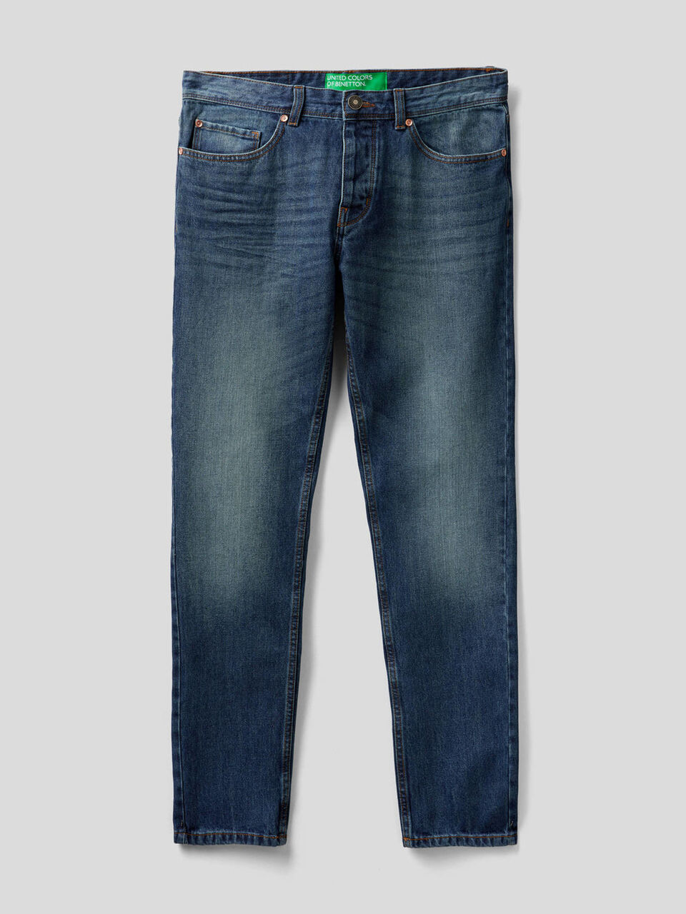 Straight-Leg-Jeans in 100% Baumwolle image number 1