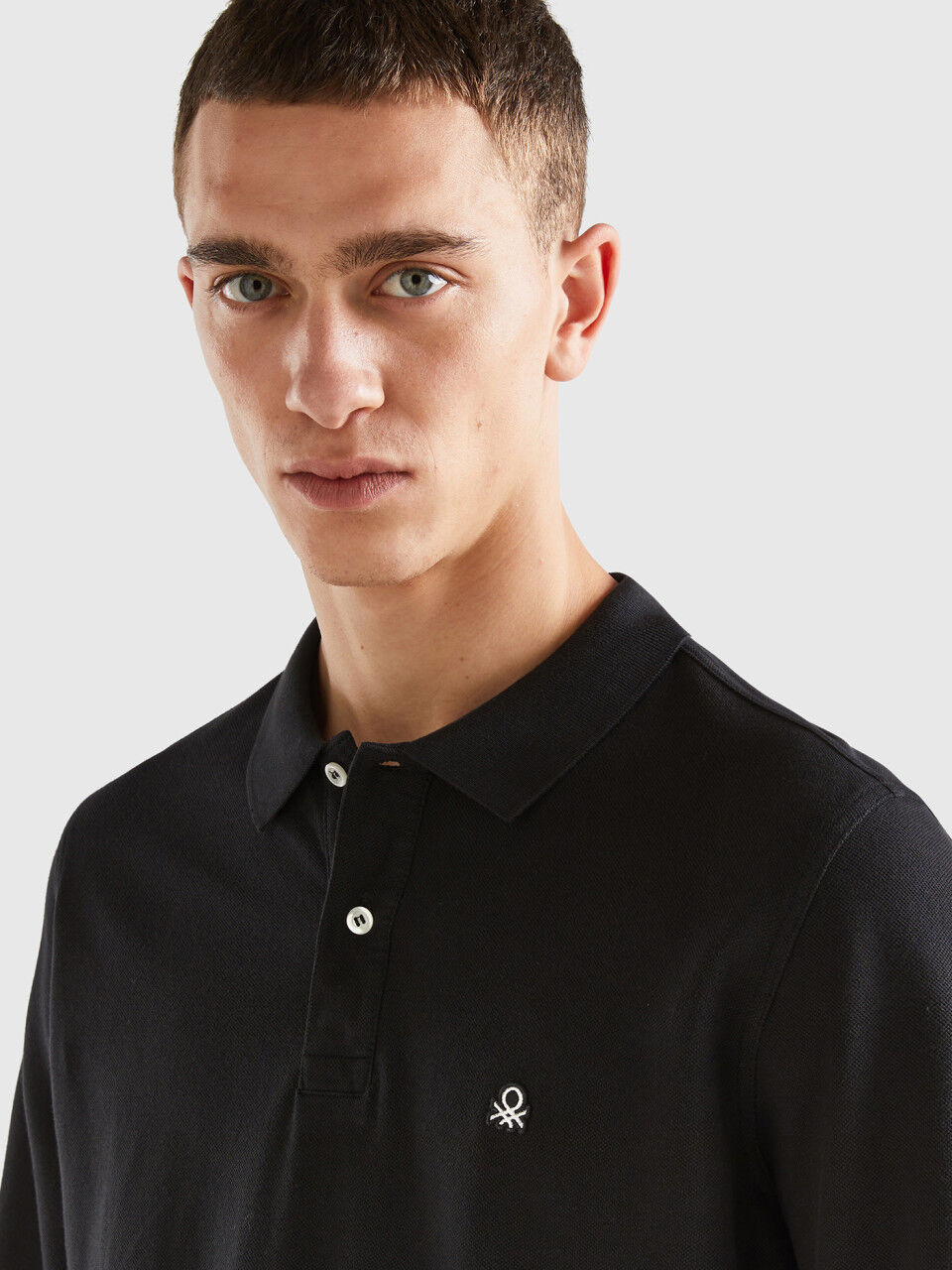 Polo manica lunga benetton discount
