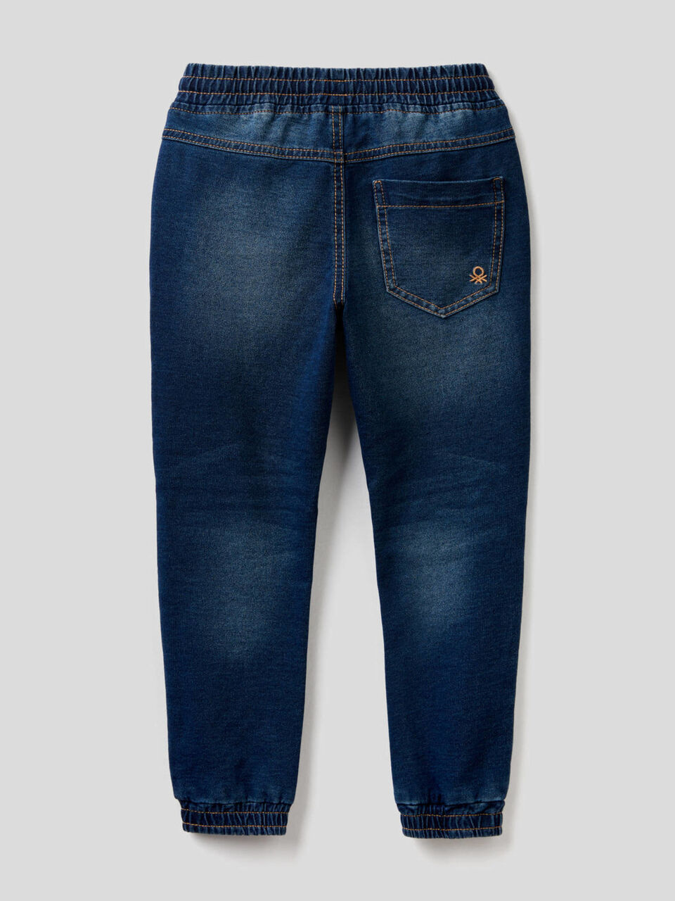 Sporty denim look sweatpants image number 2