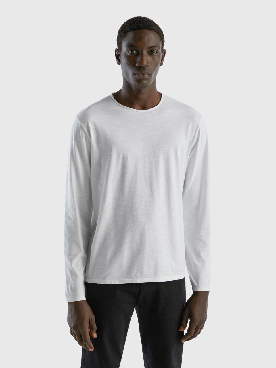 T shirt manica lunga benetton sales