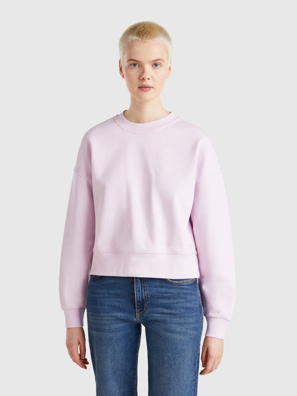 Sweatshirt aus 100 % Baumwolle mit Logo-Print Damen