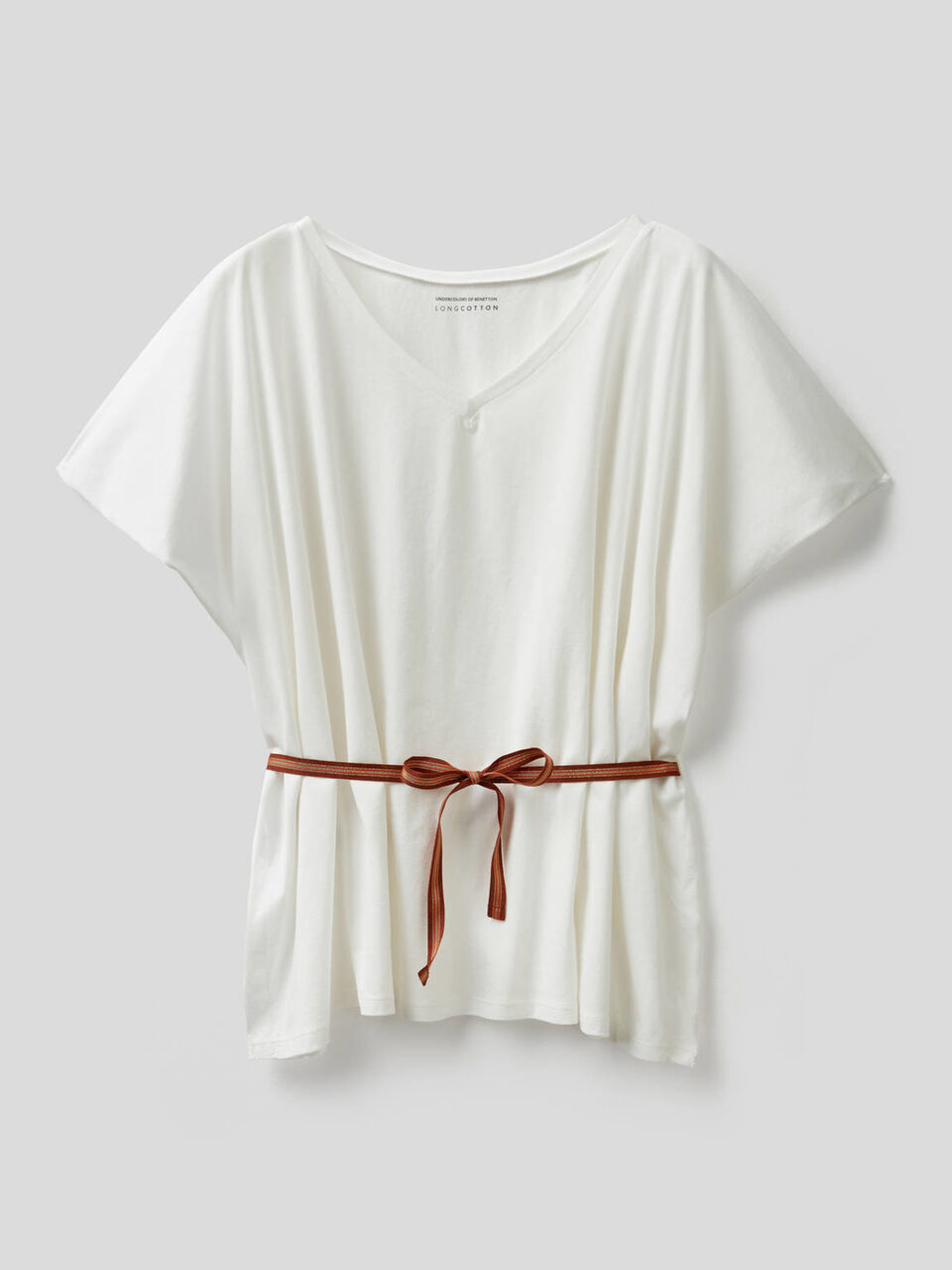 T-Shirt mit Lurex-Gürtel image number 1
