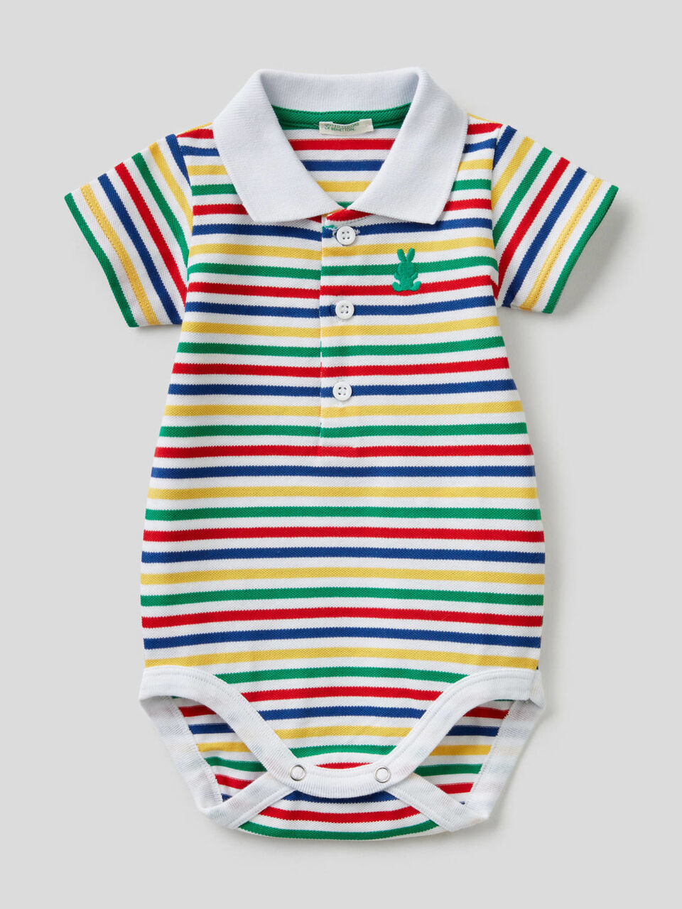 Body polo en coton stretch image number 1