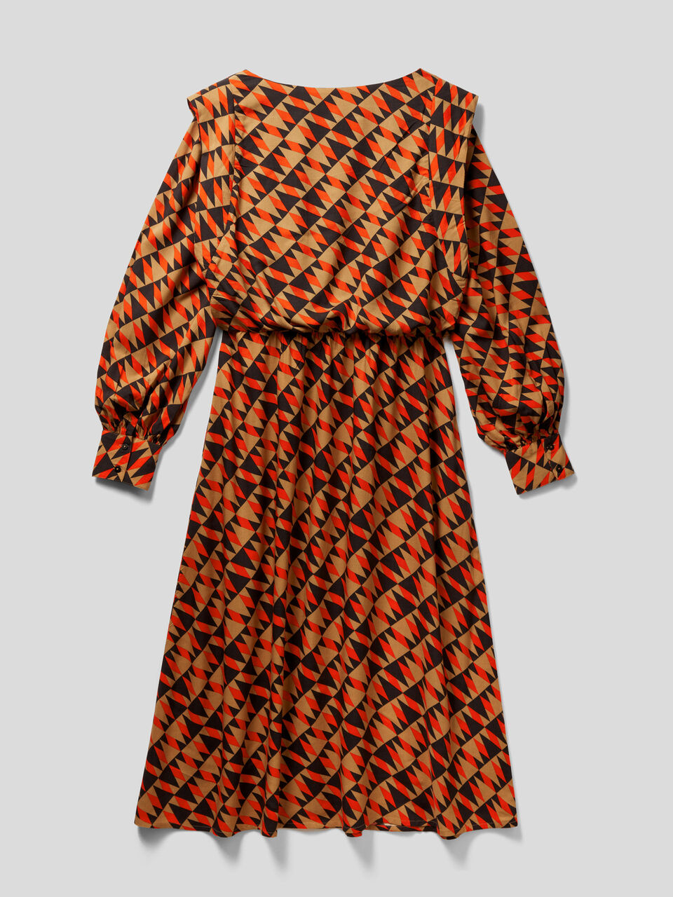 Robe longue à motif en viscose durable image number 2
