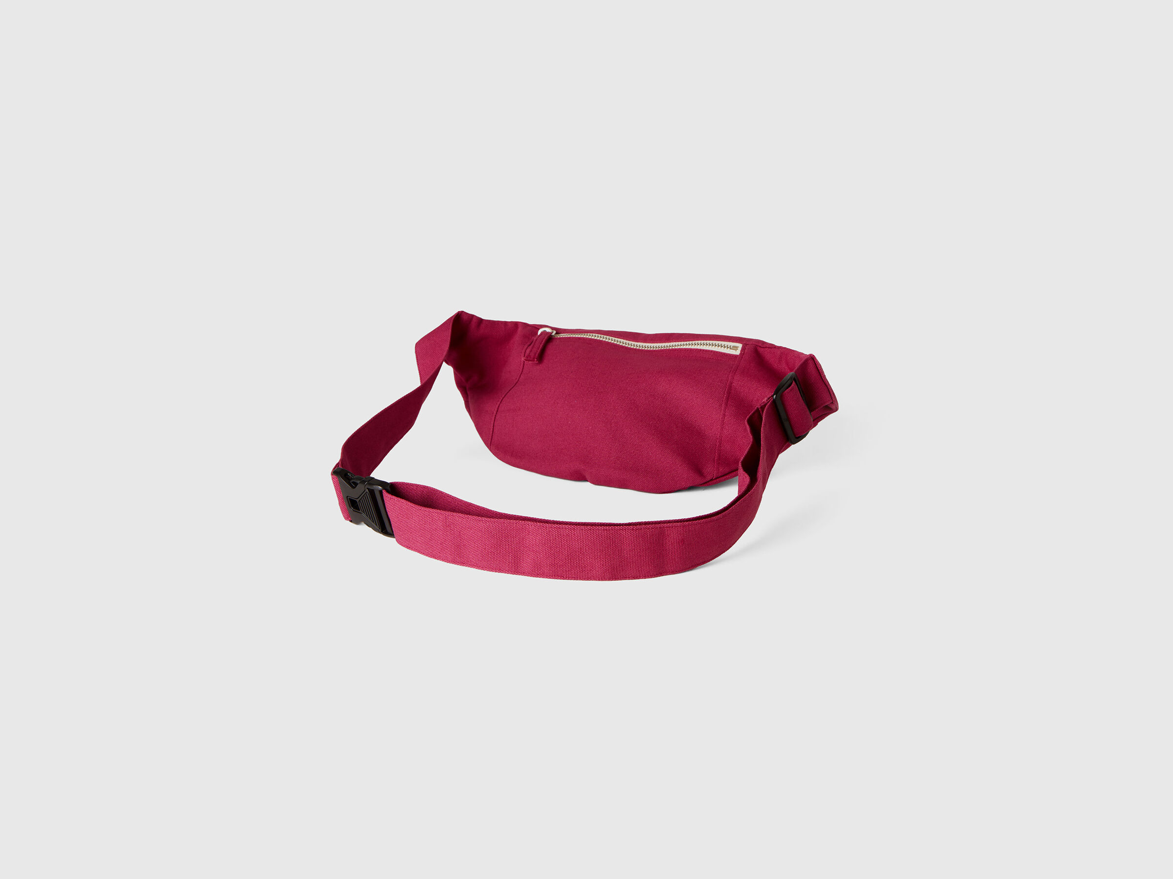 Burgundy pouch in pure cotton image number 1