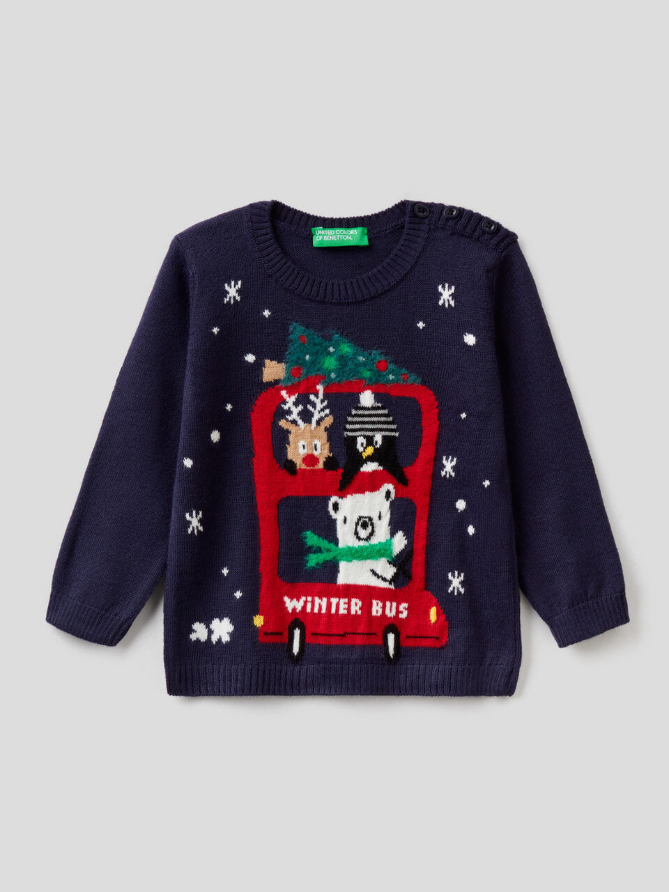 Pull avec motif à intarsia image number 1