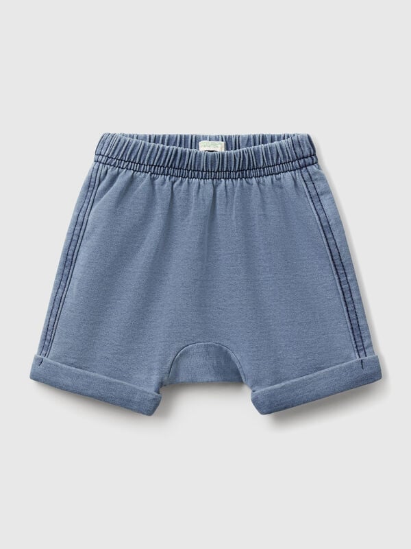 Short avec patch polaire effet denim Naissancede