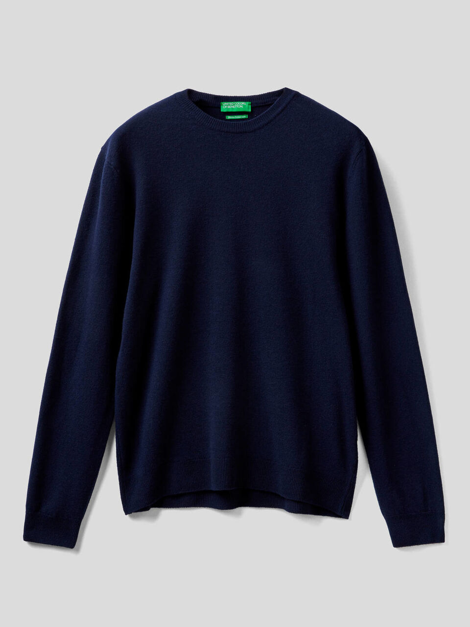 Maglia girocollo in pura lana vergine image number null