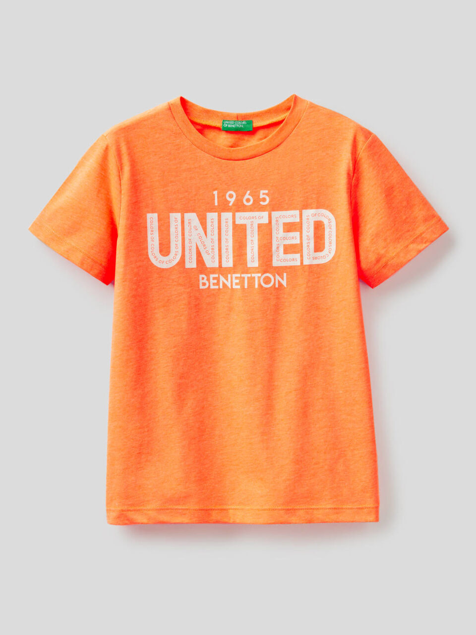 T-shirt fluo avec logo imprimé image number null