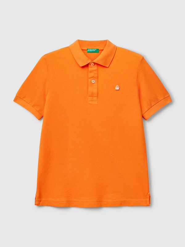Polo slim en pur coton Garçon