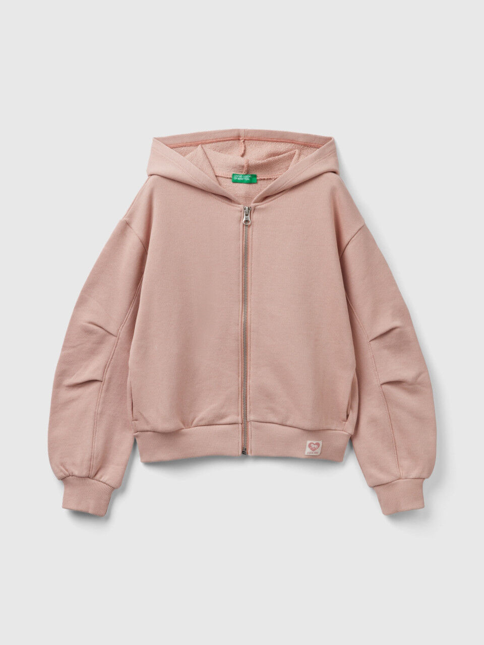 Felpa bambina con zip senza cappuccio 2025