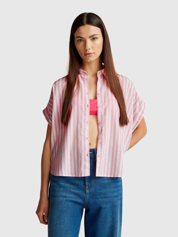 Camicia a righe comfort fit Donna