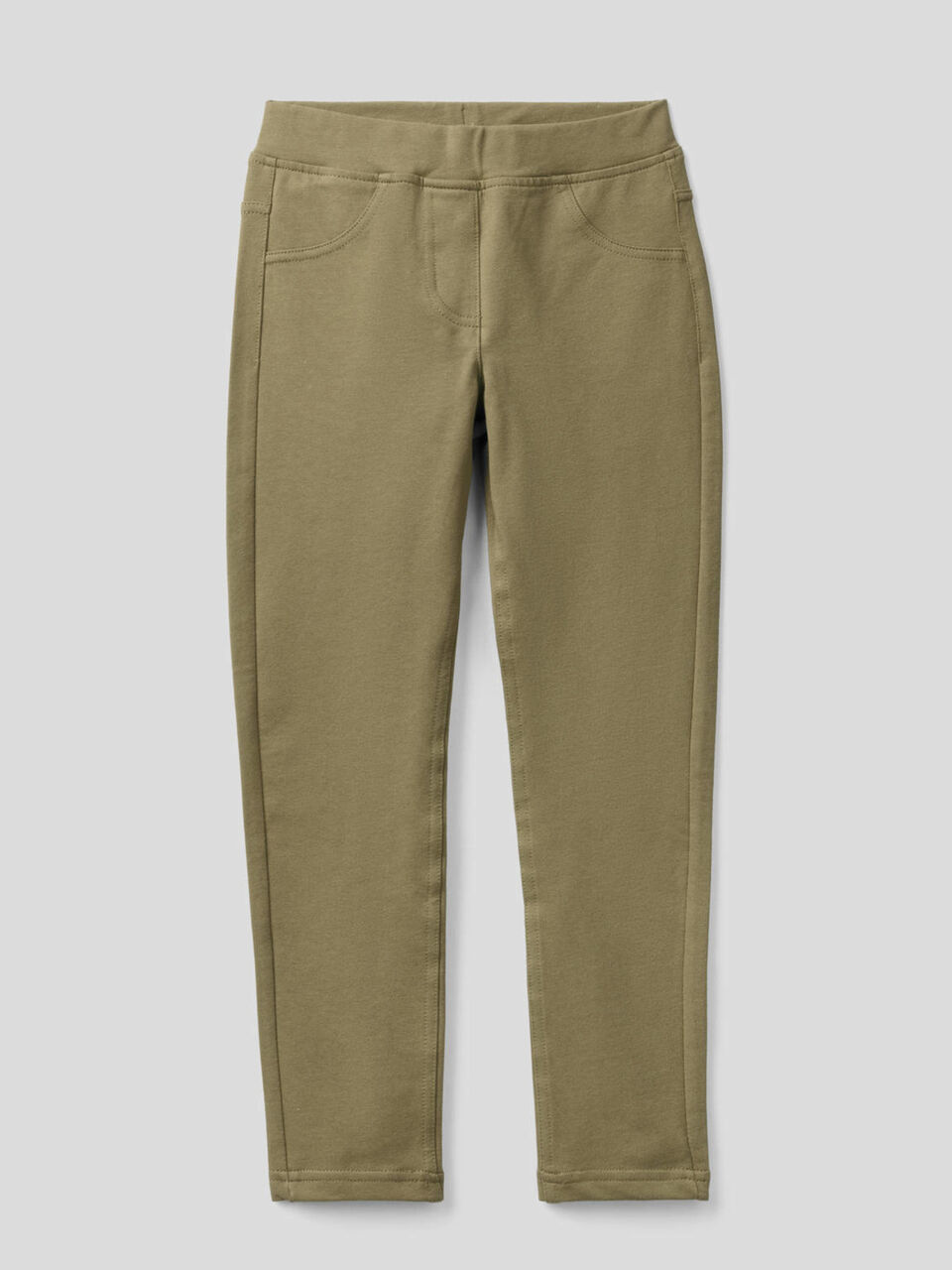 Jeggings in felpa stretch image number 1