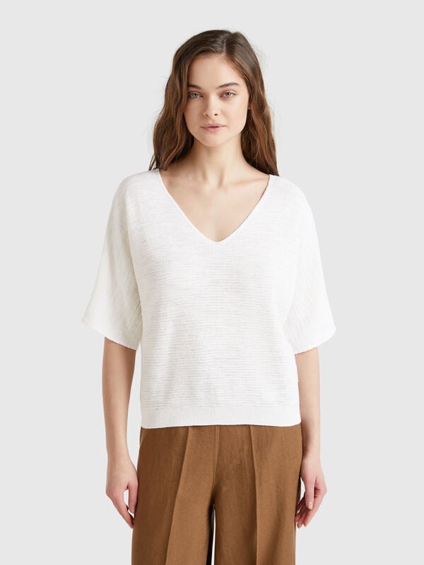 Maglia reversibile cropped Donna