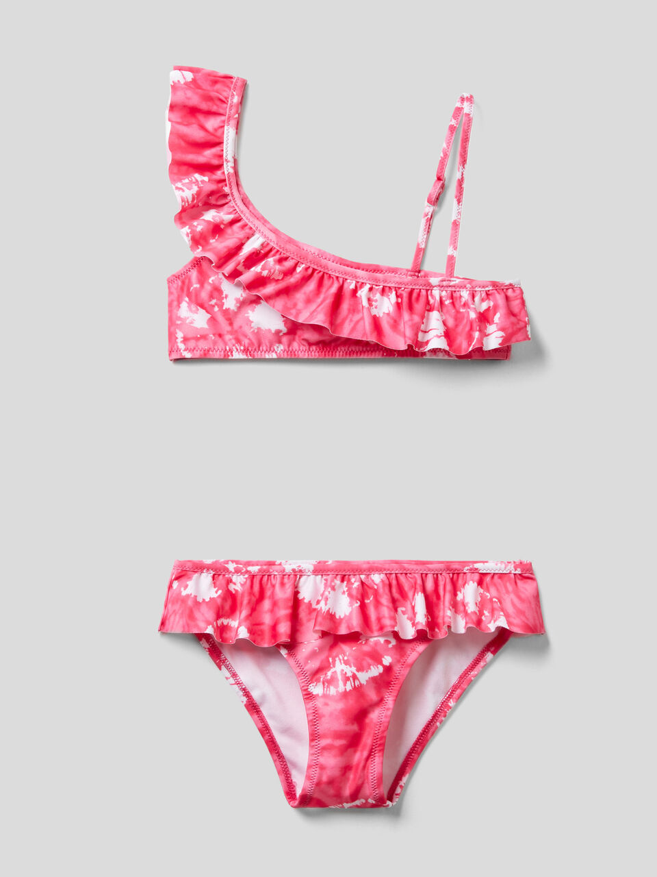 Bikini mit Muster und Rüschen image number 1