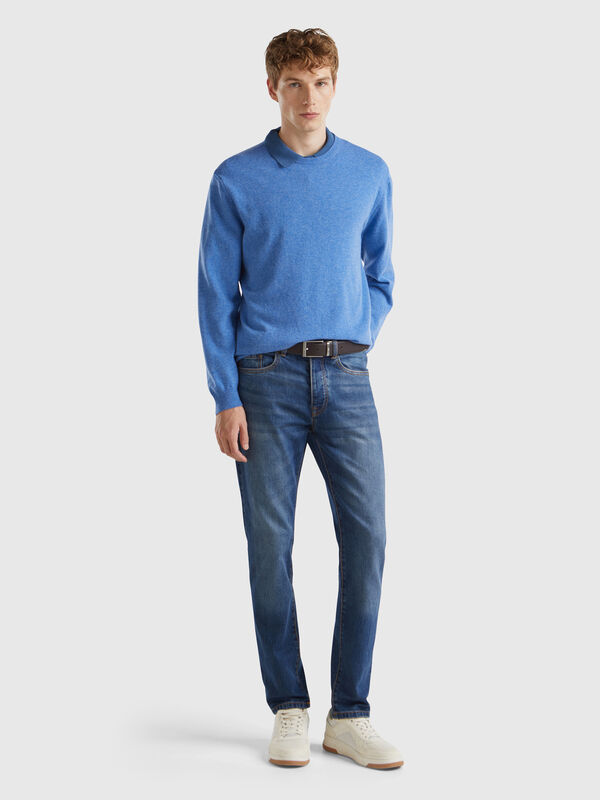 Slim-Fit-Jeans mit fünf Taschen Herren
