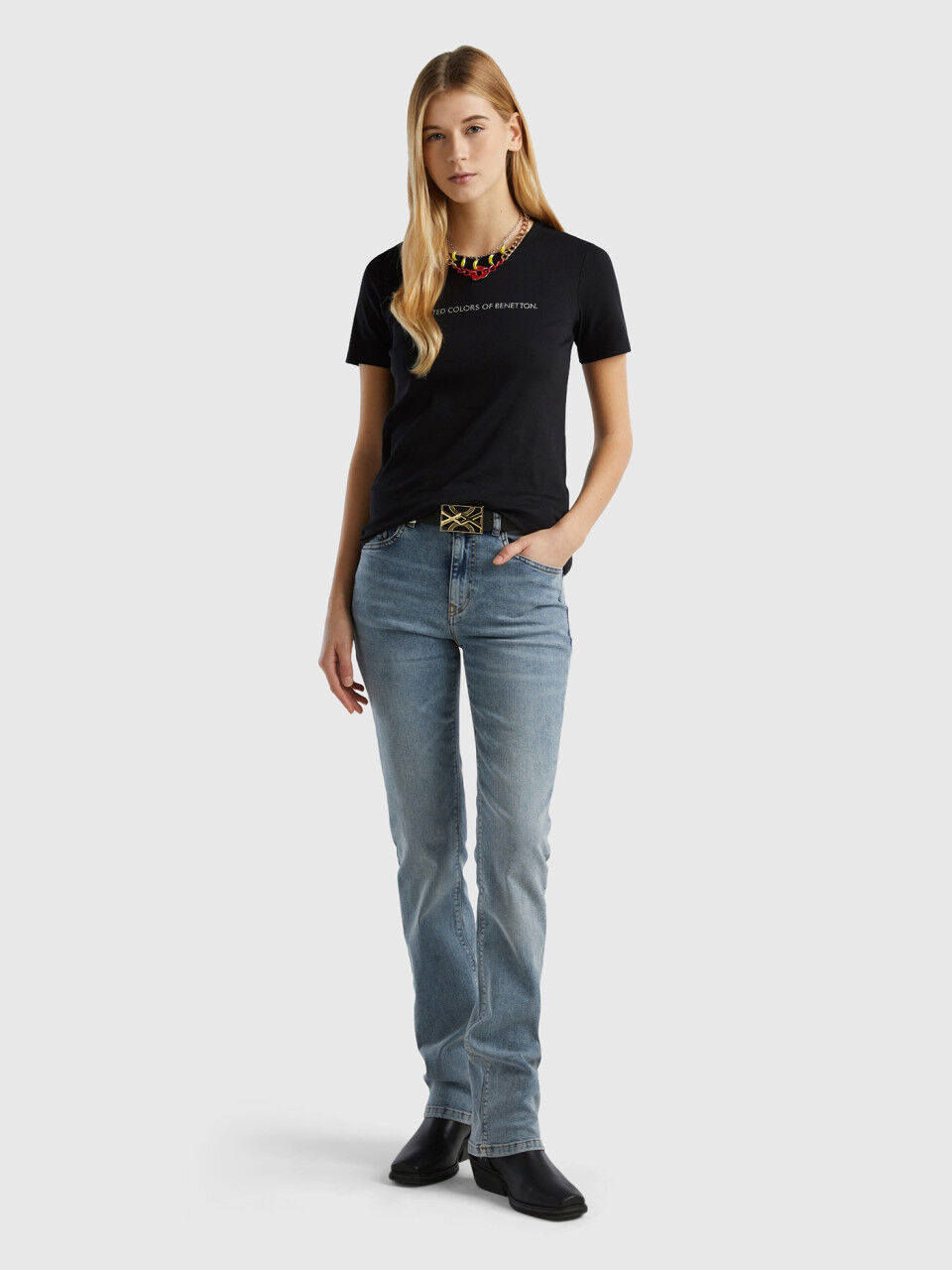 Jean bootcut hotsell femme gris