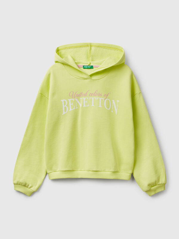 Sweat avec impression et capuche  Filles