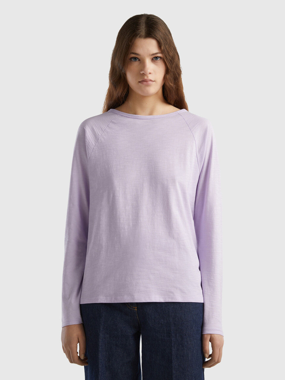 Benetton magliette clearance manica lunga
