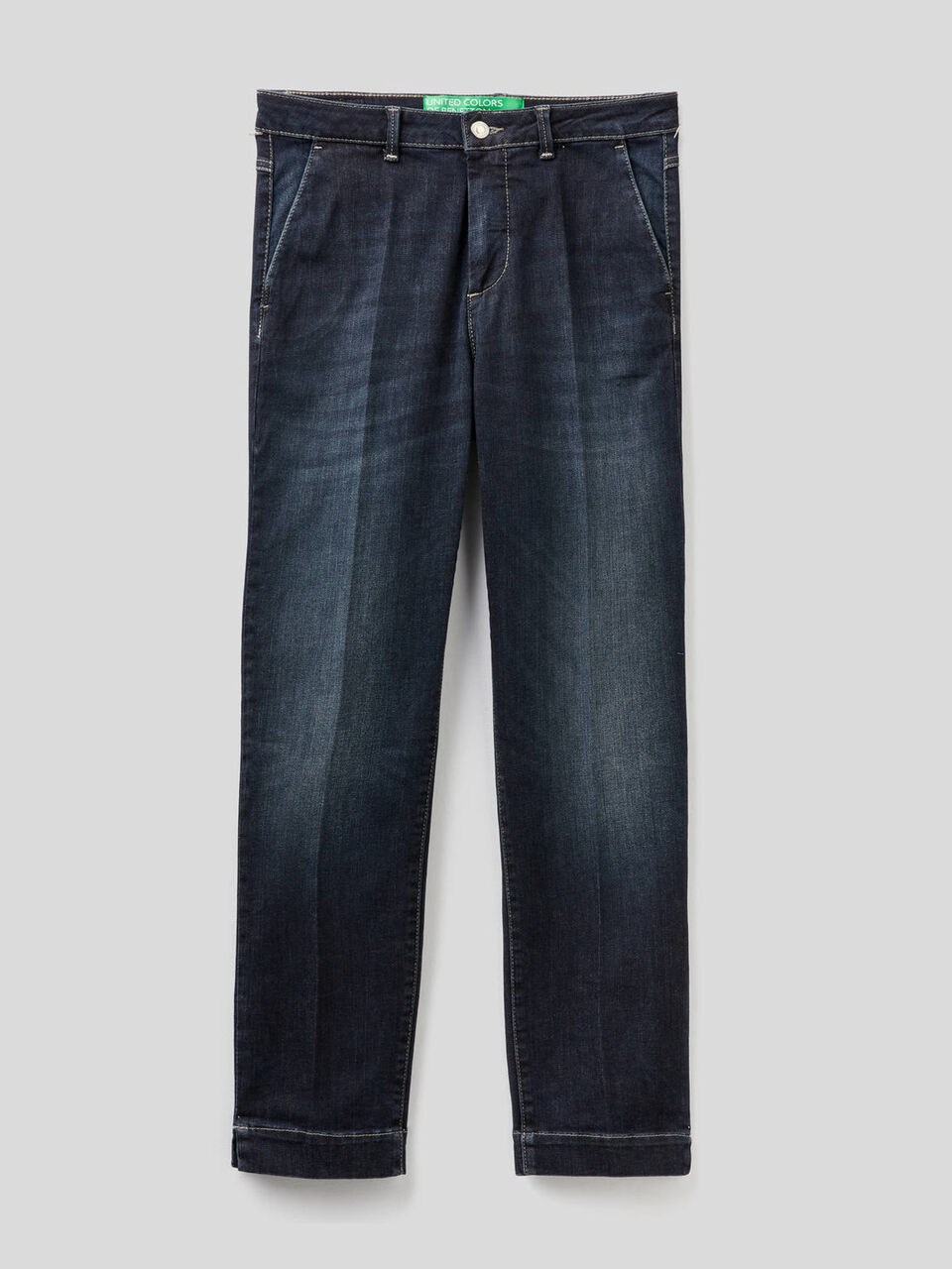 Slim-Fit-Chinos aus Denim image number null