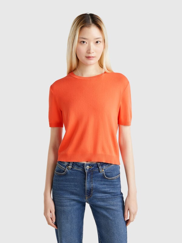 Chemise à manches courtes 100% coton Femme