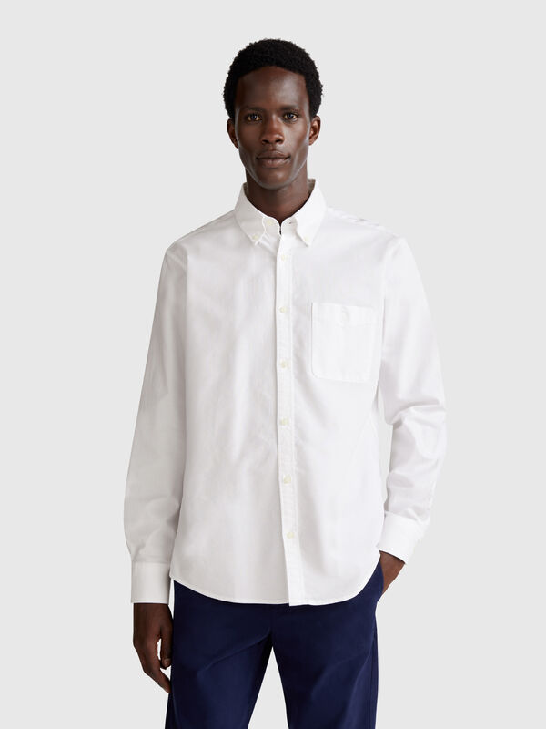 Button-Down-Hemd mit normaler Passform Herren