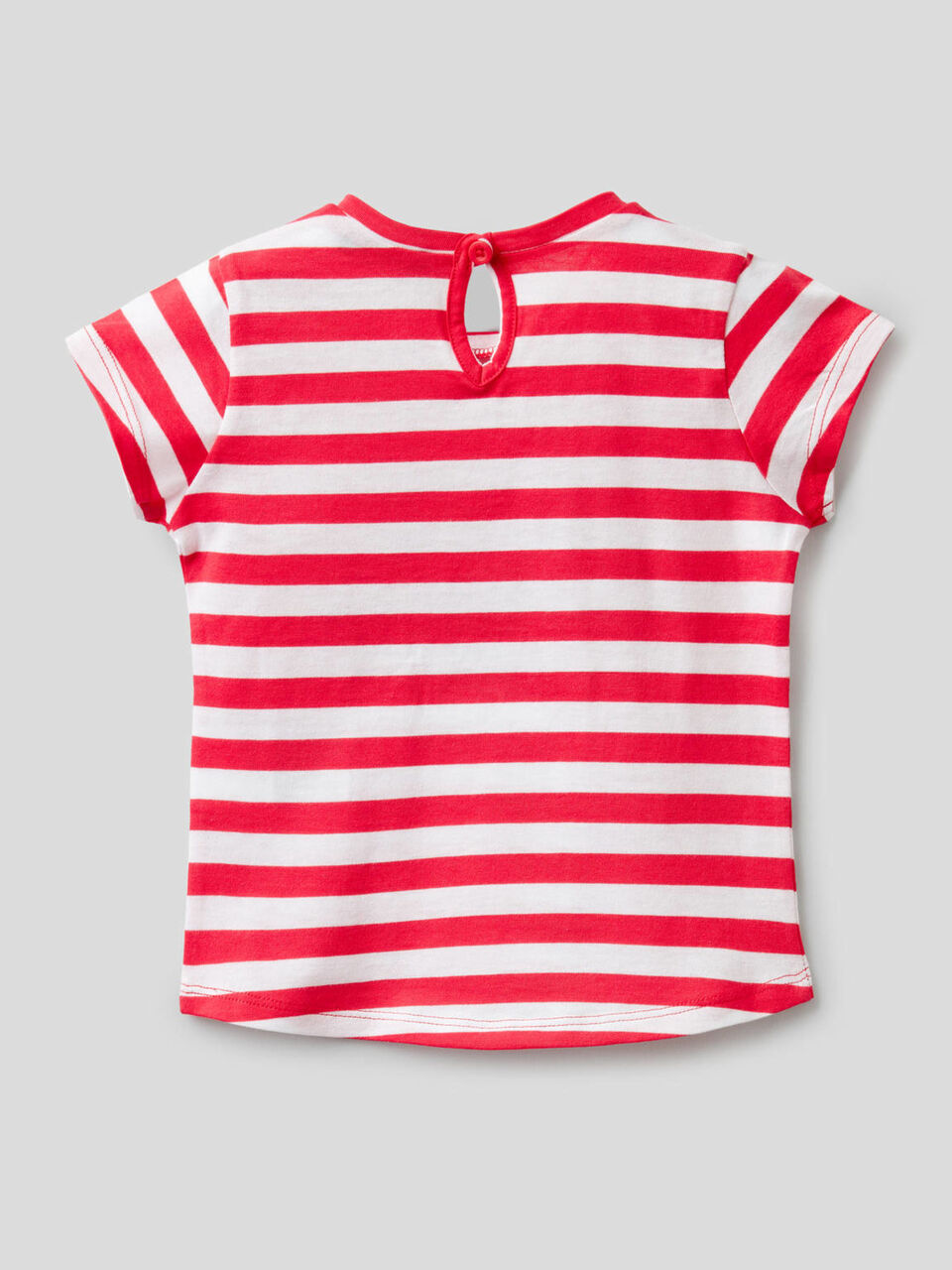 T-shirt a righe in 100% cotone image number 2