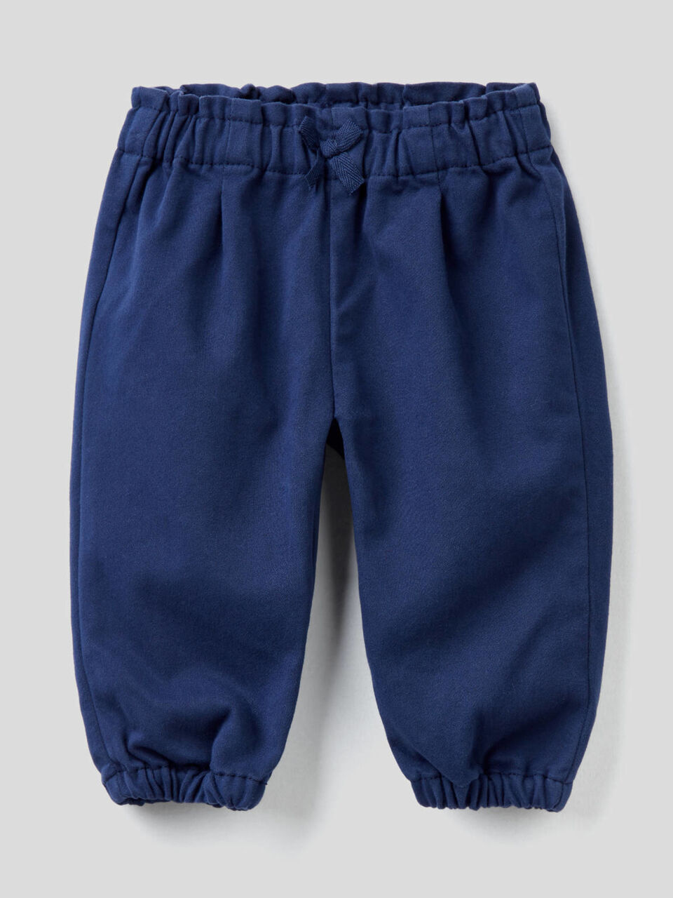 Pantaloni in misto cotone con fiocchetto image number 1