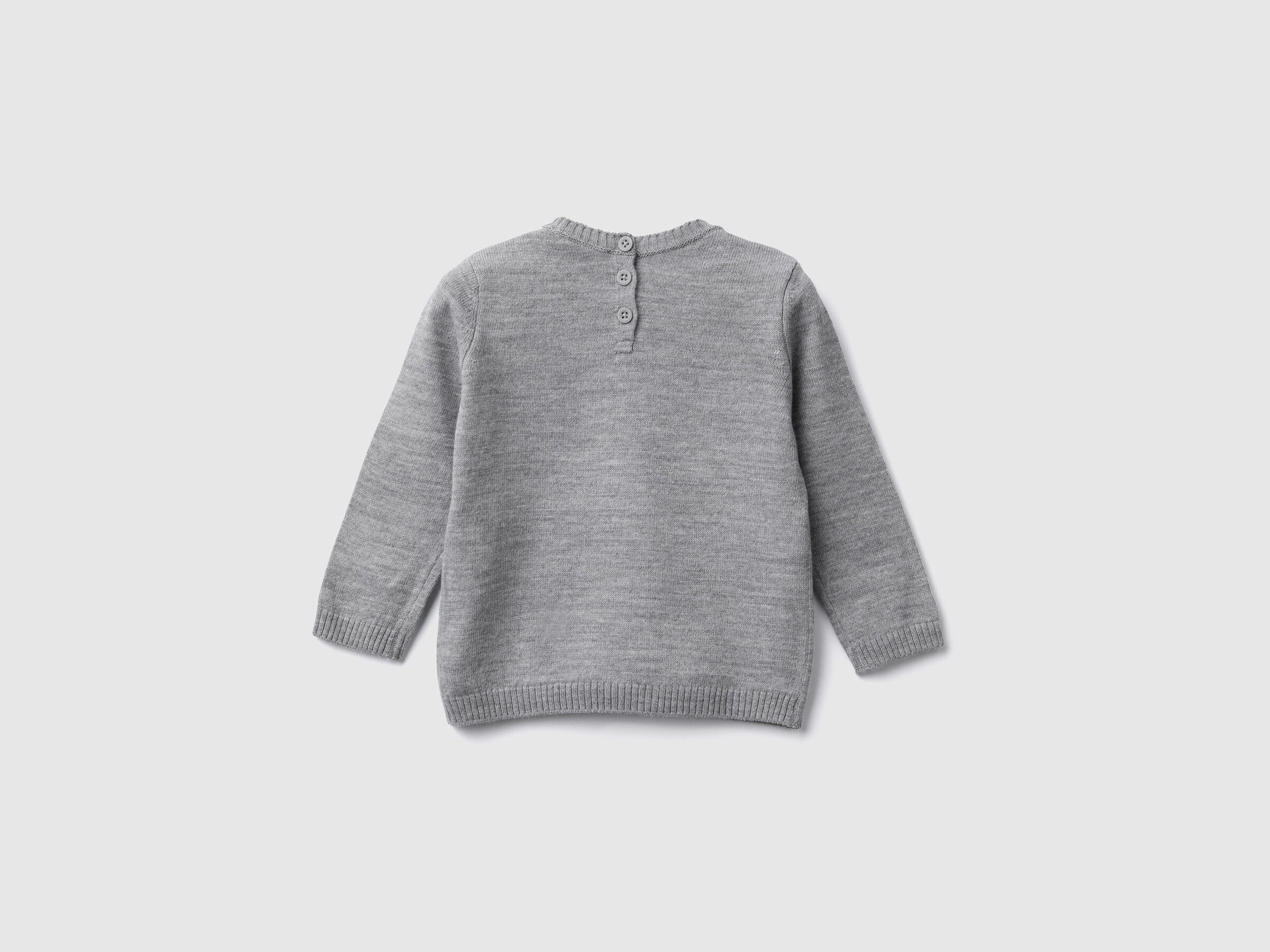 Pullover mit Intarsienarbeit und Brusttasche image number null