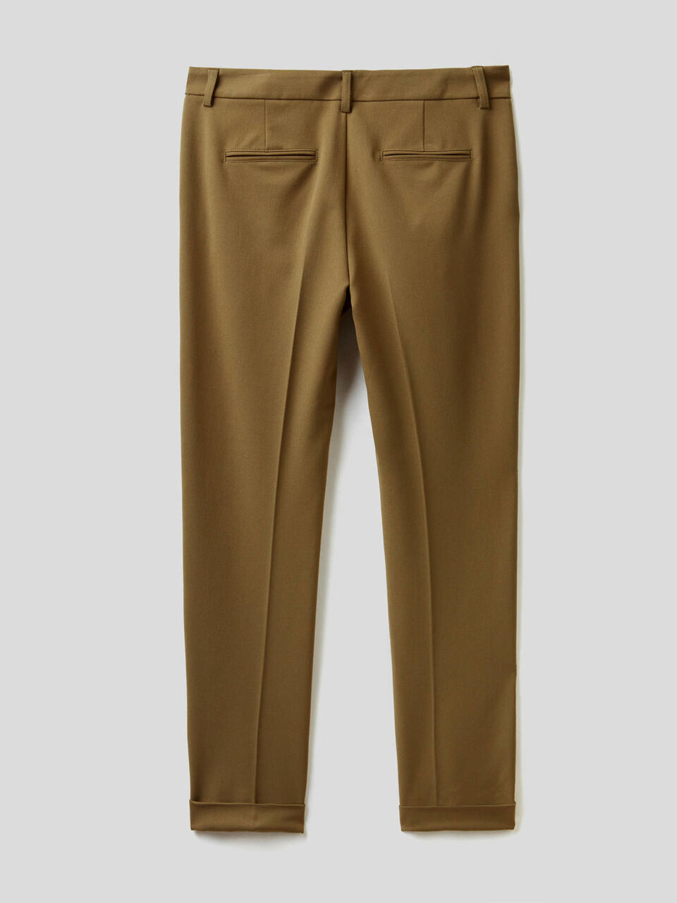 Pantaloni stretch con risvolto image number 2